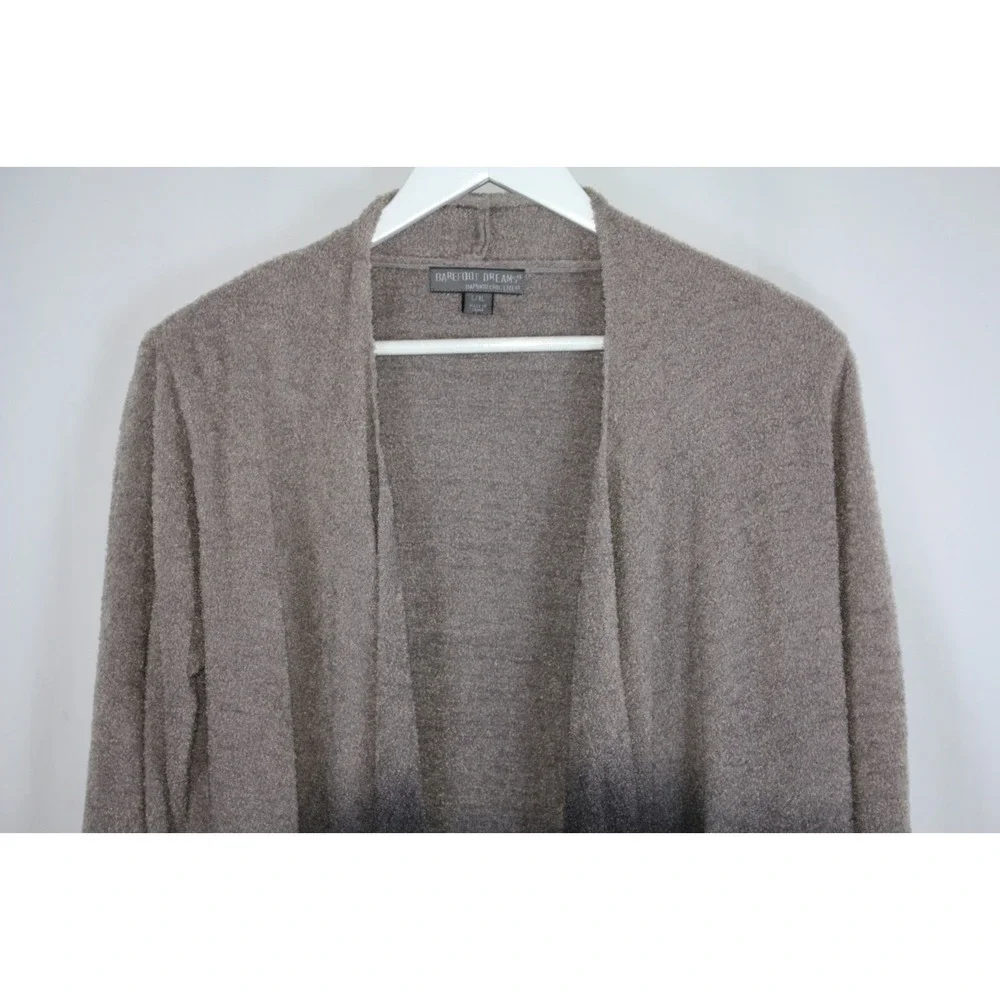 Barefoot Dreams Cardigan Womens L/XL CozyChic Lite Ombre Sweater OpenFront Drape